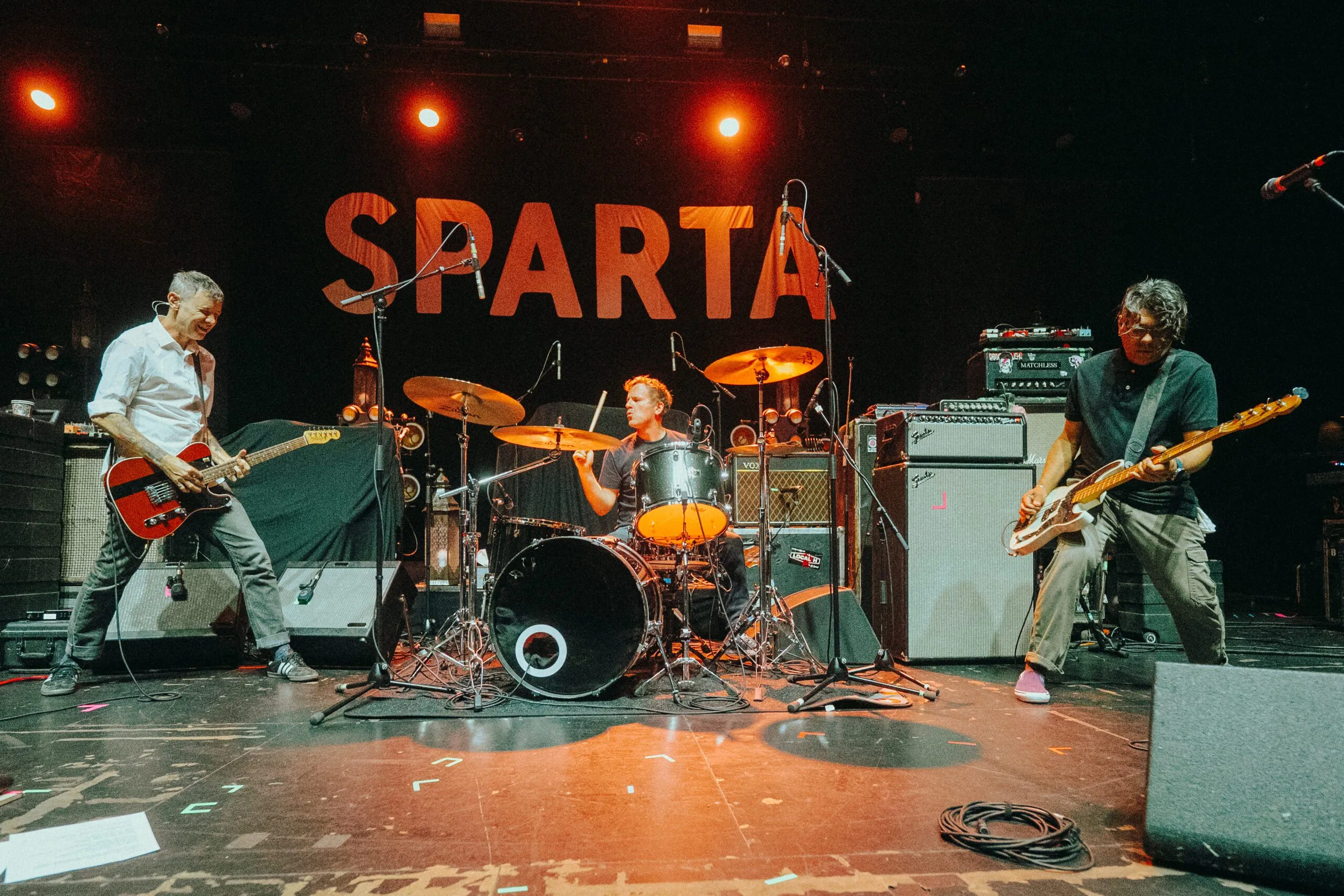 Sparta performing on tour