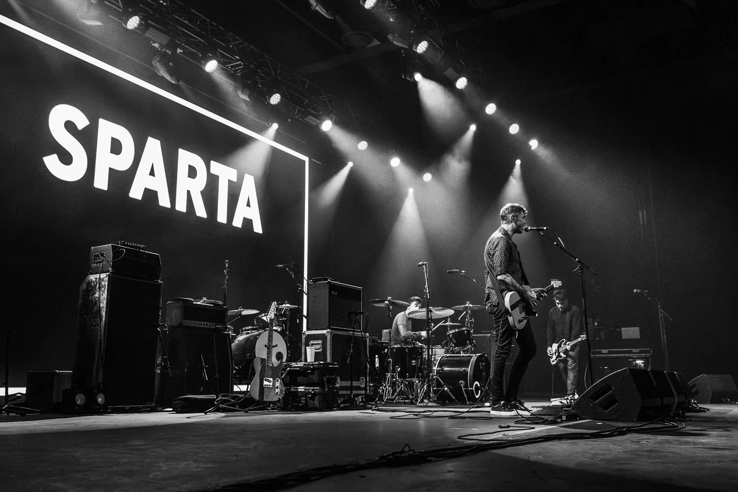 Sparta performing live on stage